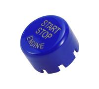 VekAuto Car Push Start Button Cover Compatible for BMW,Stylish 2.5cm Zinc Alloy Blue Engine Push Button Protection