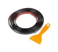 VekAuto Car Truck Window Trim Strip 1/2" 12mm Width 10Ft 300cm Self Adhesive Scratch-Proof | Bumper Door Body Side Decorative Sticker Gloss Black 1 Set Auto Accessories