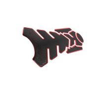 VekAuto Fuel Tank Protector PVC Rubber Pad Emblem Badge Sticker Red Stylish Design Auto Accessories