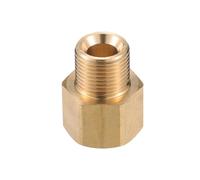 VekAuto Pressure Washer Connector, M18x1.5 to 16mm G3/8" Male and Female Adapter Brass Screw Hose Connector Universal for Pressure Washer Brass Copper Tone