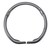 VekAuto PVC Steering Wheel Cover PVC Car Steering Wheel Protector 14.96" Silver Tone Gray Carbon Fiber Pattern 1Pc