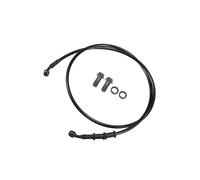 VekAuto Universal Brake Hose Motorcycle ATV Motocross Braided Hydraulic Brake Line Oil Hose Pipeline, 130cm, Durable, Metal, Black Army Green, 1 Set Stylish Design Auto Accessories