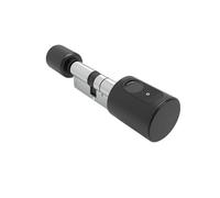 VEKELETE Adjustable Euro Cylinder Smart Lock Tuya BLE Fingerprint IC Card Keys Phone App Home Electronic Door Lock Core Digital Keyless(Black Tuya,40 and 40 to 55)
