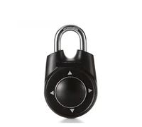 VEKELETE Portable Padlock Escape Room Gym School Club Cabinet Lock Combination Code Directional Keyless Door Lock(Black)