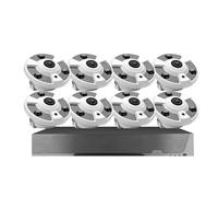 VEKELETE Tuya POE Fisheye Camera CCTV Kit 4K 8CH POE NVR Kit Home 360 Panoramic Security Camera System 5MP Camera Video Surveillance Set(3T(户外运动),8CH NVR 8 CAMERA_EU PLUG)