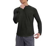 Vekewsap Sports Shirt Men's Long Sleeve Running Shirts Breathable Long Sleeve Shirts Crew Neck Blouse Fitness Shirt Quick-Drying Casual Tops Lightweight Quick-Drying Functional Shirt Sweatshirts