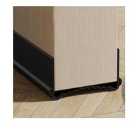 Veki 100cm Cutable Draught Excluder for Bottom of Doors, PVC Double-Sided Draft Excluder for Doors, Noise Blocker Door Draft Excluder, Under Door Draft Stopper for Energy Saving (Wide 5.5-8cm, Black)