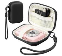 Veki Digital Camera Case Compatible with KODAK PIXPRO FZ45-BK 16MP Vlogging/ RX100 VII/VAHOIALD FHD 1080P/ SX740/ Sony ZV-1, Compact Digital Camera Bag with Lanyard (Black)