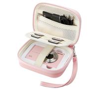 Veki Digital Camera Case for Kodak PIXPRO FZ45/FZ55/C1, Compact Camera Bag for Accessories SD Card, Travel Carrying Storage Pouch for Sony/Casio/Canon IXUS/Panasonic/IXNAIQY/EJXHKNF/QIVORO(Pink)