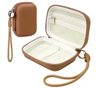 Veki Digital Camera Case for Kodak PIXPRO FZ55/FZ45, Camera Pouch, Brown | Compact Camera Cases for Canon IXUS 285 HS/PowerShot, Small Camera Bag for Panasonic, Storage Holder for Camera Accessories