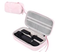 Veki Protective Case for DJI Osmo Pocket 3 / Pocket 4 / Xtra Muse Camera, Shockproof Bag with Wrist Strap, Lightweight DJI Osmo Pocket 3 Accessories for On-the-Go Vloggers (Pink Pattern)