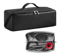 Veki Travel Storage Case for Dyson Airwrap Styler, Large Opening Travel Storage Bag Compatible for Shark Flexstyle Air Styling & Drying System, Portable Carrying Organizer for Hair Curler (Deep Black)