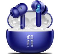 VEKJ AI Language Translation Earbuds Real Time, Supports 164 Languages With AI App, 3-in-1 Bluetooth 5.4 Translator Earbuds with 7 Trans Modes, 42H Translation Device fit Business/Travel, Dark Blue