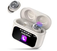 VEKJ Bluetooth Headphones, Mini 48 Hours Sleep Headphones Bluetooth 5.4 with Touch Screen, 2026 In-Ear Headphones Wireless, Lime White