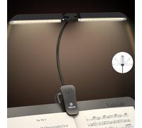 Vekkia 64 Led Music Stand Light Clip On Rechargeable, Folding Piano Light with 3 Color × 5 Brightness Levels, Long Lasting up to 140 Hrs, Portable Professional Super Bright Lamp for Musicians