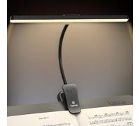 Vekkia Professional 88 LED Rechargeable Music Stand Light - Foldable Clip-on Lamp, Eye-Protective, 5 Brightness & 3 Color Temp Adjustments, for Piano, Reading