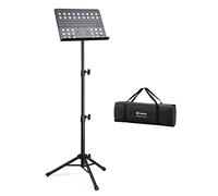 Vekkia Sheet Music Stand-Metal Professional Portable Perforated Music Stand with Carrying Bag,Folding Adjustable Music Holder,Super Sturdy suitable for Instrumental Performance & Band & Travel