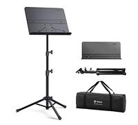 Vekkia Sheet Music Stand-Professional Portable Music Stand with Carrying Bag,Folding Adjustable Music Holder,Super Sturdy suitable for Instrumental Performance & Band & Travel