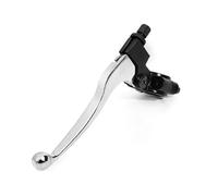 Vekoro Universal 7/8" 22mm Folding Brake Clutch Handle Left Perch Lever Bar Adjustable for Motorcycle Dirt Bike Brake and Clutch levers(Silver)