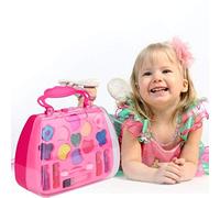 Vektenxi Children Portable Baby Princess Girls Pretend Play Toy Non Toxic Deluxe Makeup Palette Set for Kids Durable and Practical Top Quality