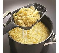 Vektenxi Premium Quality Nylon Strainer Scoop Colander Skimmer Drain Veggies Water Sieve Kitchen Gadgets Black