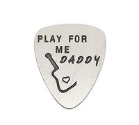 Vektenxi Stainless Steel Guitar Picks PLAY FOR ME DADDY Father's Day Gift Guitar Accessories