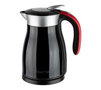 Vektra VEK-1501B Vacuum Insulated Environmentally Eco Friendly Easy Pour Cordless Kettle, 1.5 Litre, Black/Red