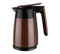 Vektra VEK-1703BR Vacuum Insulated Environmentally Eco Friendly Easy Pour Cordless Kettle, 1.7 Litre, Brown