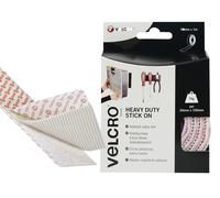 50mmx 1m White Velcro Heavy Duty Stick-on Tape - Stick x 50mm Brand Heavy - stick x 50mm tape white 1m brand heavy duty heavyduty