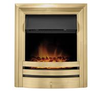 Acantha Vela Electric Fire in Antique Brass