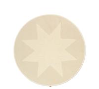 Vela Star Christmas Tree Rug Natural