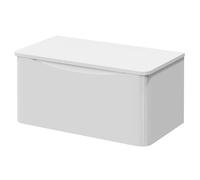 Vela Wall Mounted Single Drawer Vanity Unit for Countertop Basins | Gloss White | MFC | 800mm