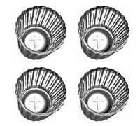 Veladora Mezcal Shot Glasses Set in Gift Box, Made in Oaxaca Mexico Great for Tequila and Sangrita, Glass Vaso Cruz, Authentic Traditional Mezcaleros with a cross - Set of 4 - Veladora