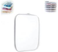 Velae Zippered Transparent Cases for Snacks,Portable Waterproof Cosmetic Bag with Zipper,Clear Hard Shell Zipper Case for Cosmetic Storage, Putting Snacks, Pencil Case, M, Zippered Transparent Cases