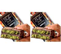 Velafee Dubai Chocolate Bar Pistachio Kunafa Milk 200g, Dubai Made Viral Dubai Pistachio Chocolate Bar, Middle Eastern Dessert, Premium UAE Milk Chocolate, Gift Box (Pack of 2)
