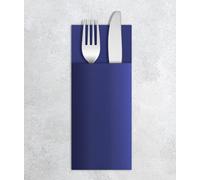 VelaHub Airlaid 50 Cutlery Napkins, Disposable Napkins, 39 x 40 cm, Blue