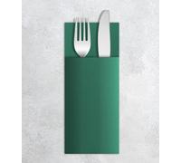 VelaHub Airlaid 50 Cutlery Napkins, Disposable Napkins, 39 x 40 cm, Green