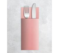 VelaHub Airlaid 50 Cutlery Napkins, Disposable Napkins, 39 x 40 cm, Pink
