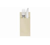VelaHub Soft Point 50 Cutlery Napkins Disposable Napkins, 32 x 38 cm, Champagne