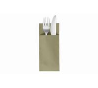 VelaHub Soft Point 50 Cutlery Napkins, Disposable Napkins, 32 x 38 cm, Pistachio