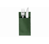 VelaHub Soft Point 50 Cutlery Napkins, Disposable Napkins, 39 x 38 cm, Green