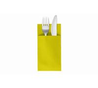 VelaHub Soft Point 50 Cutlery Napkins, Disposable Napkins, 39 x 38 cm, Lime