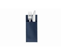 VelaHub Soft Point 50 Cutlery Napkins, High-Quality Disposable Napkins, 32 x 38 cm, Dark Blue