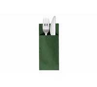 VelaHub Soft Point 50 Cutlery Napkins, High-Quality Disposable Napkins, 32 x 38 cm, Green