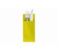 VelaHub Soft Point 50 Cutlery Napkins, High-Quality Disposable Napkins, 32 x 38 cm, Lime
