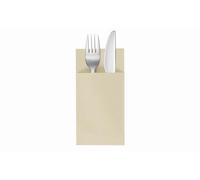 VelaHub Soft Point 50 Cutlery Napkins, High-Quality Disposable Napkins, 39 x 38 cm, Champagne