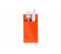 VelaHub Soft Point 50 Cutlery Napkins, High-Quality Disposable Napkins, 39 x 38 cm, Orange