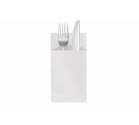 VelaHub Soft Point 50 Cutlery Napkins, High-Quality Disposable Napkins, 39 x 38 cm, White