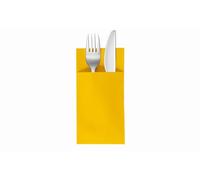 VelaHub Soft Point 50 Cutlery Napkins, High-Quality Disposable Napkins, 39 x 38 cm, Yellow