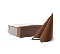VelaHub Soft Point 50 Disposable Napkin 38 x 38 cm 1/4 Fold Brown
